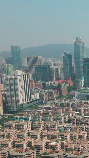 广州城市中心航拍城市建筑24秒视频