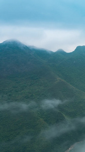 唯美云雾延时坝陵河峡谷视频