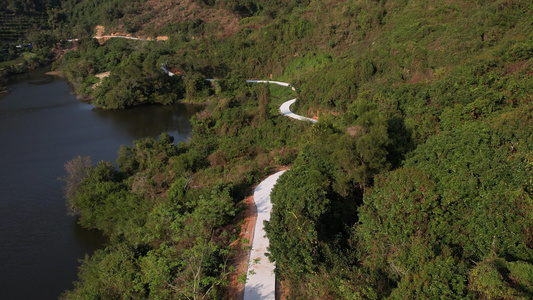 山间道路航拍视频