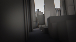 三维高楼动画logo标志14秒视频