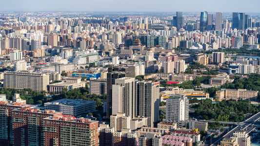 北京城市俯瞰全景02 日景延时视频