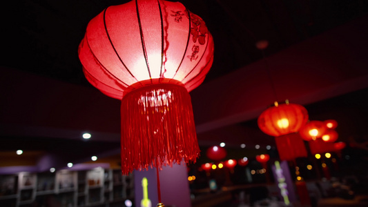 新年中国红灯笼视频