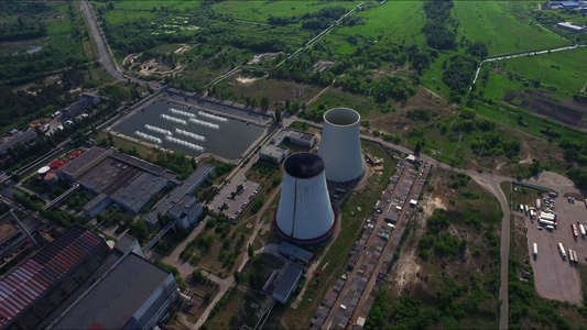 水力发电站的工业管道视频