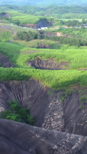 航拍湖南高椅岭自然风光旅游景点14秒视频