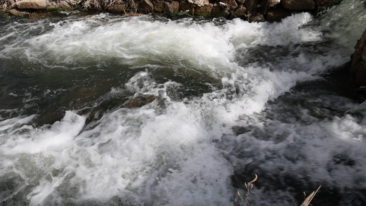 农村河流 溪水 水资源河水污染视频