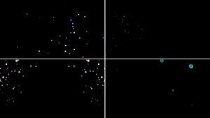 一组漂浮气泡粒子动画12秒视频