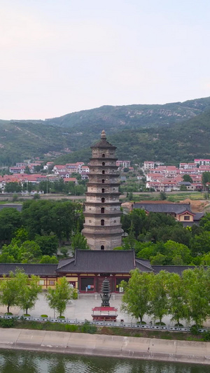 5A风景区花果山景区海清寺阿育王塔航拍合集110秒视频