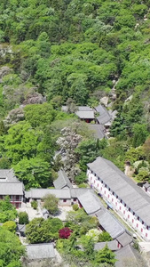 青岛崂山太清宫古建筑群航拍视频视频