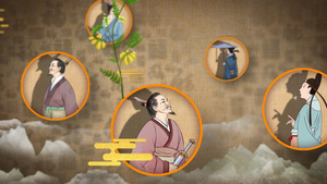 传统古风古人文化传承 20秒视频