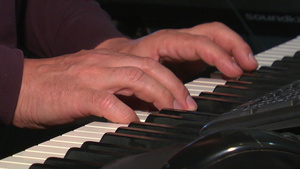 手放在钢琴键上12秒视频