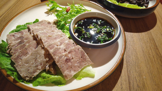 餐饮美食中餐小吃牛肉4k素材视频