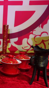 中式婚礼元素枣生桂子中式传统婚礼视频