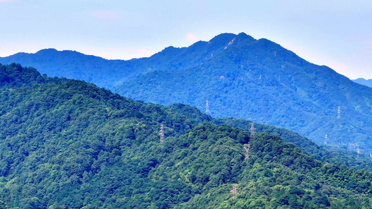 航拍晨曦中的西湖名胜风景区西湖群山视频