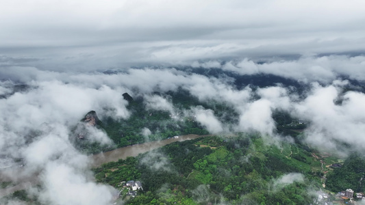 桂林山水倒影意境山水视频