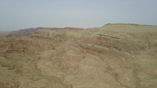 甘肃西北戈壁石头山视频