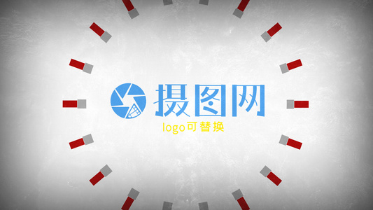 跳跃图形logo演绎AE模板视频