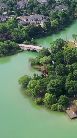 长沙月湖景区航拍视频长沙旅游31秒视频