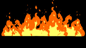 火焰燃烧的卡通火8秒视频