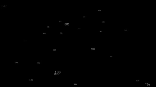 黑色背景 hd 的空格快速移动数字视频