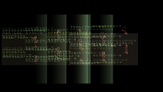 计算机二进制代码背景视频