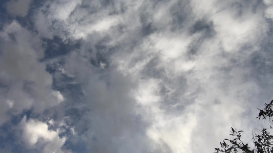 时间折叠天空和云层 4k 60fps视频