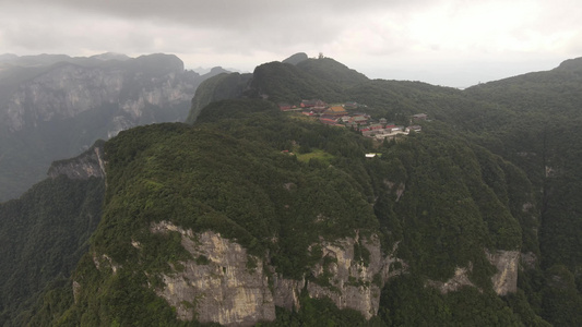 湖南张家界天门山5A景区航拍视频