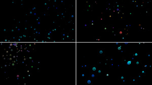一组漂浮气泡粒子10秒视频
