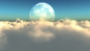 在满月的云上飞翔16秒视频