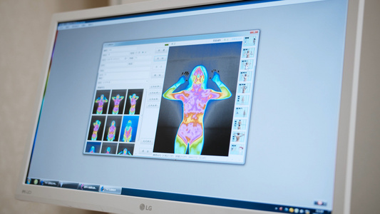 4K实拍医疗红外体检视频