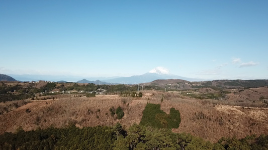 航拍日本富士山视频