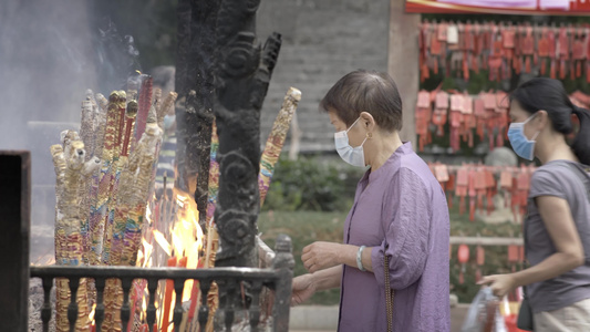 湖南岳阳圣安寺古寺庙历史人文视频