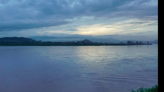 河和泰-拉乌斯边境在泰国吉昂山区视频