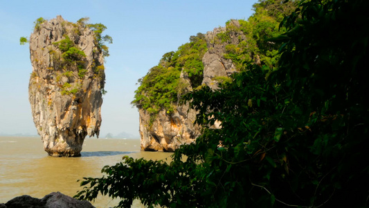 果酱结合的岛屿 叮当康, ko tapu, phang nga湾, 泰兰视频