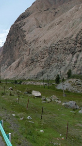 航拍5A新疆南部帕米尔旅游景区景点奥伊塔克国家冰川公园大自然视频