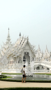 泰国清莱地标白庙实拍合集视频