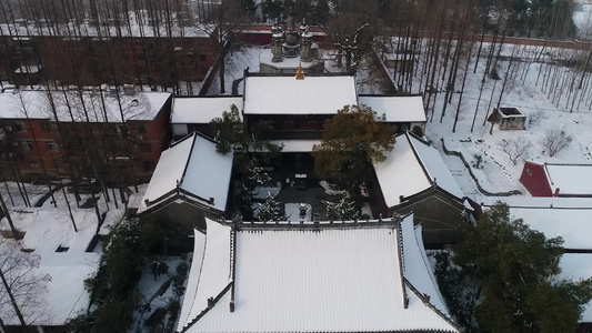 航拍历史古建自然风光城市风光人文风景视频