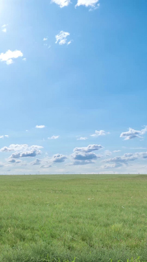 内蒙古草原自然风光草原延时15秒视频