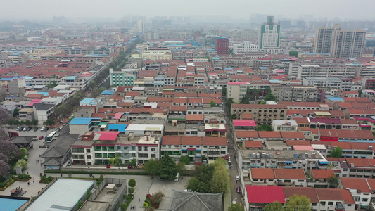 航拍中国河南新郑郑国车马坑景区郑王陵博物馆视频