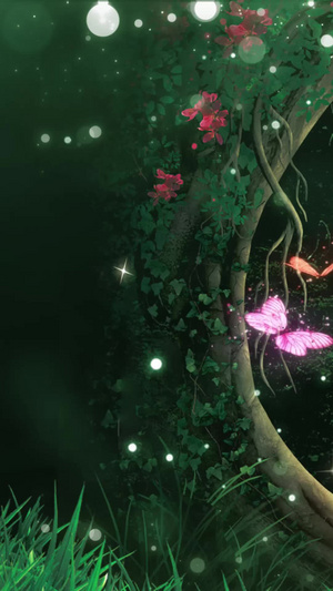 梦幻童话森林led背景视频led大屏背景20秒视频