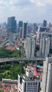 上海浦西全景立交高架视频