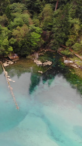 九寨沟五花海横推旅游景区视频