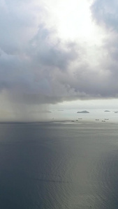 清晨海面上的积雨云深圳杨梅坑视频