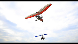 滑翔机4K航拍167秒视频