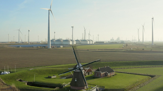 荷兰风轮机视频