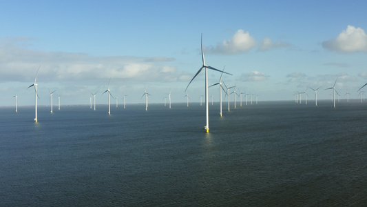 荷兰海上风电场视频
