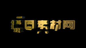 大气金属质感汇聚字幕标题AE模板20秒视频