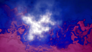 流动的蓝色和粉红色液体动画16秒视频