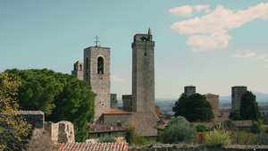 意大利斯卡纳中世纪塔圣吉米尼亚诺15秒视频