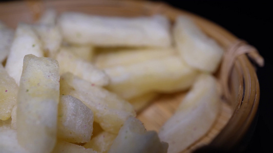 【镜头合集】酥脆薯条脱水薯条零食视频