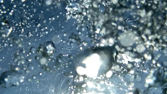 气泡的水下视图视频